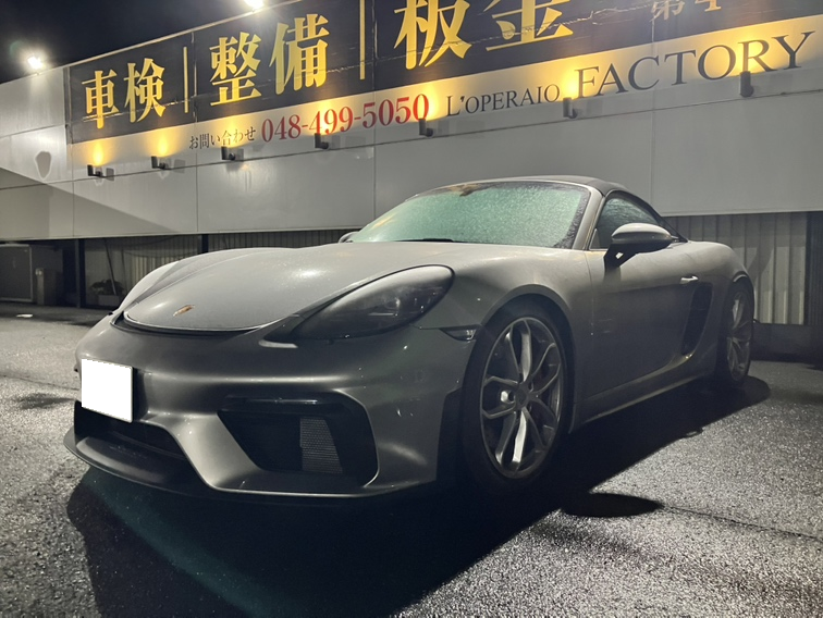 ポルシェ　718スパイダー　MT